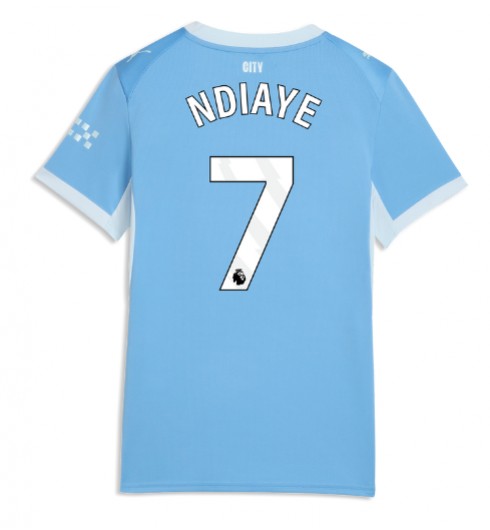 Manchester City Iliman Ndiaye #7 Kotipaita Naisten 2026-27 Lyhythihainen Manchester City Iliman Ndiaye #7 Kotipaita Naisten 2026-27 Lyhythihainen
